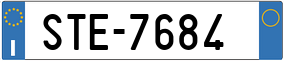 Trailer License Plate